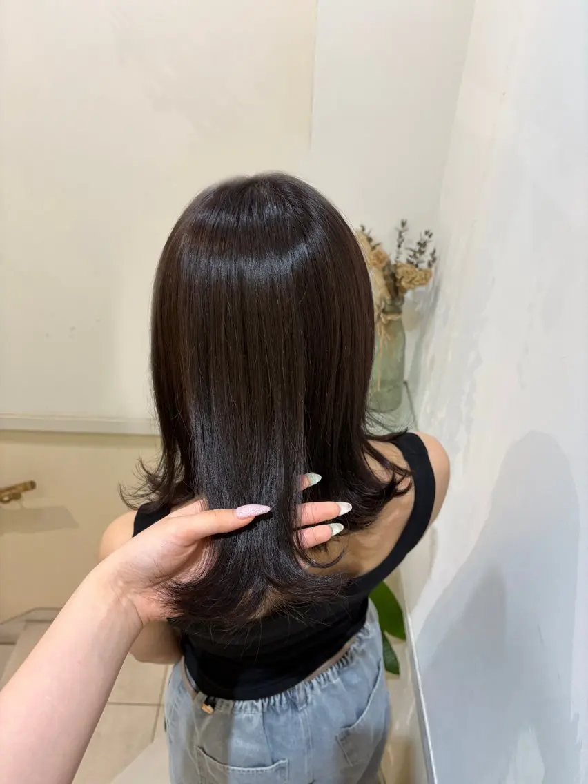 セミロング ♡カラーモデル募集♡ 前畑 陽菜乃のヘアスタイル