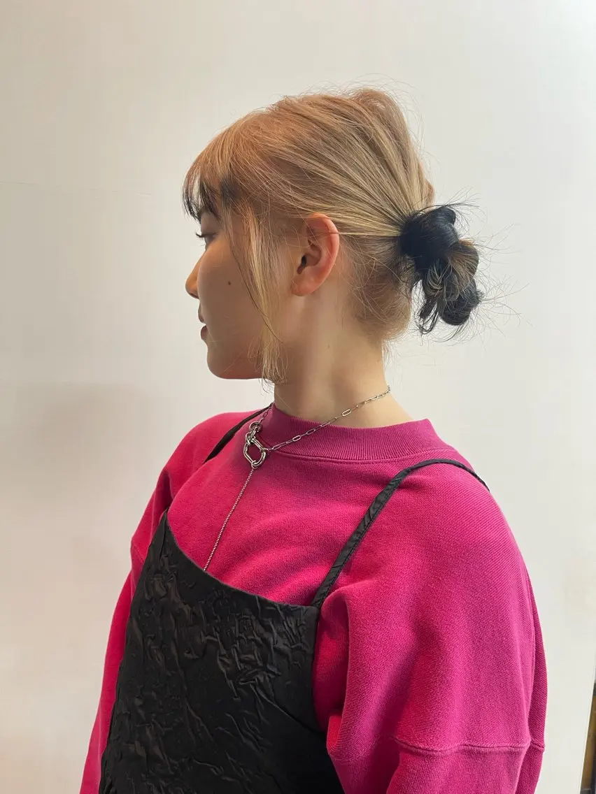 セミロング カラー カット ヘアカラー Terve.野崎 真里奈のヘアスタイル