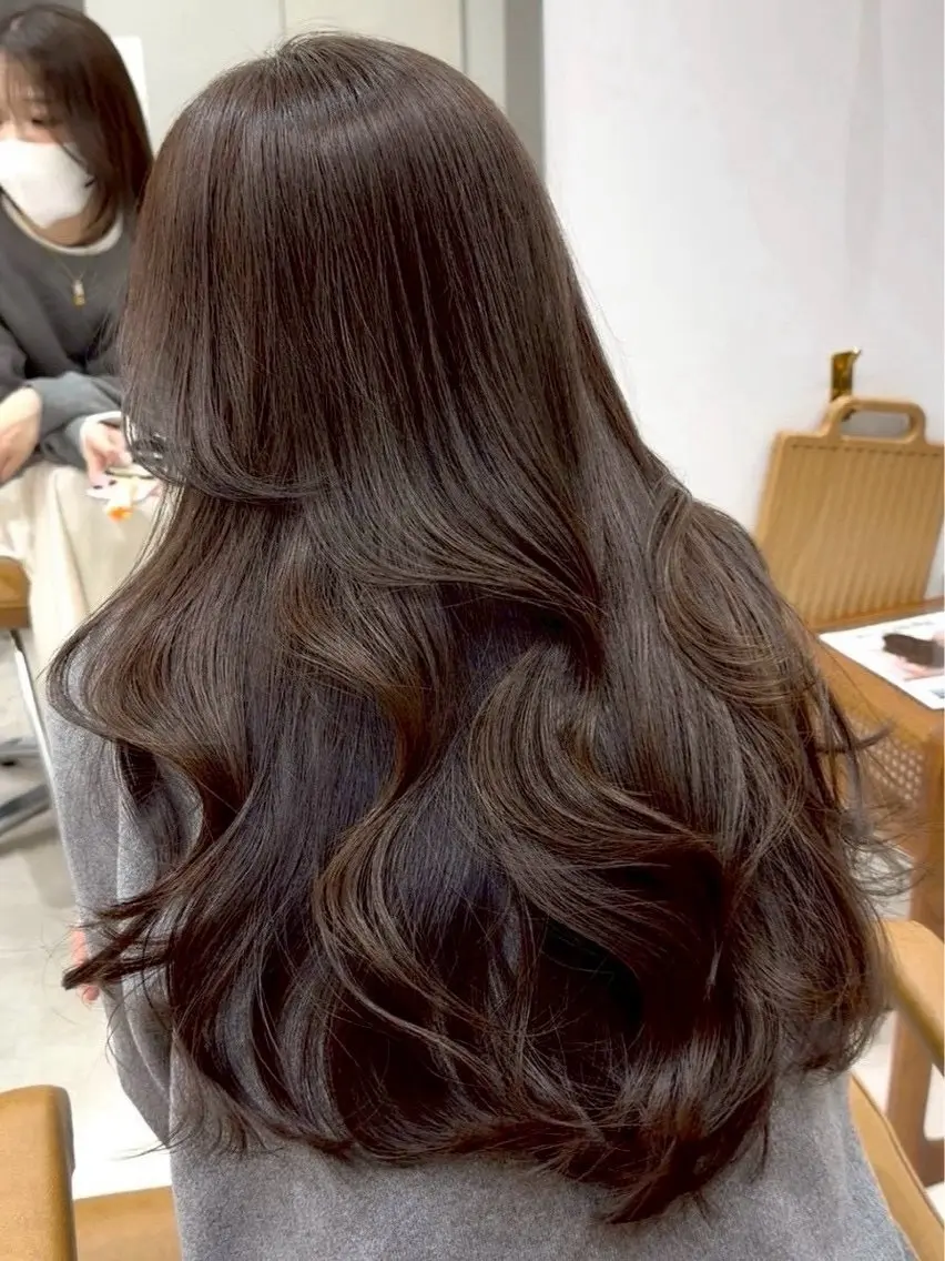 ロング カラー ヘアアレンジ ヘアカラー トリートメント 🫧透明感カラー/ Wカラー🫧namiのヘアスタイル
