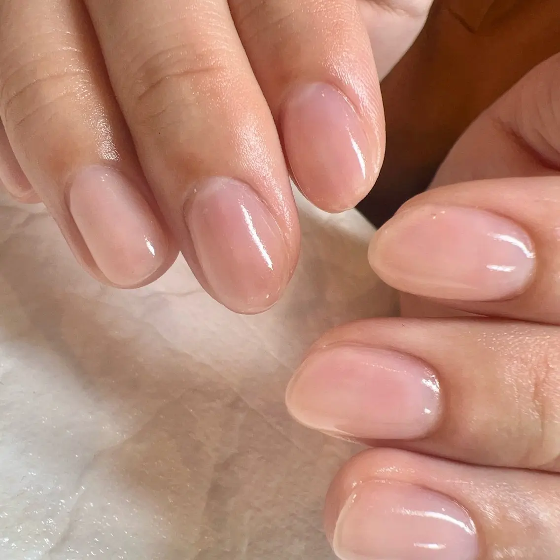 ネイル クリアネイル イエティ .のネイルデザイン