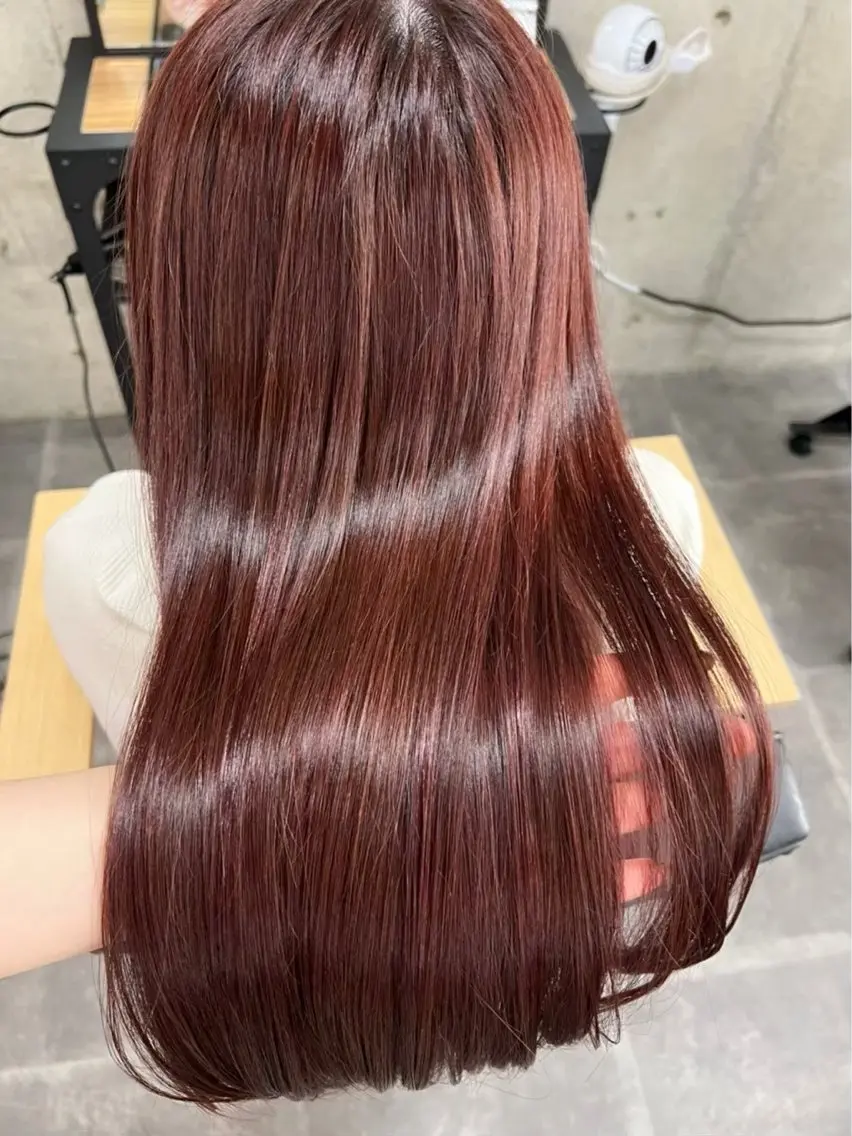 ロング カラー ベージュカラー ピンクカラー ピンクベージュ mm‪ ♡ yukaのヘアスタイル