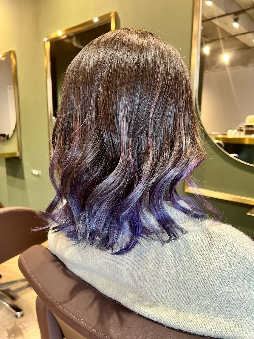 ミディアム カラー グラデーションカラー カラースペシャリスト しょう🧑🏼‍🎨のヘアスタイル