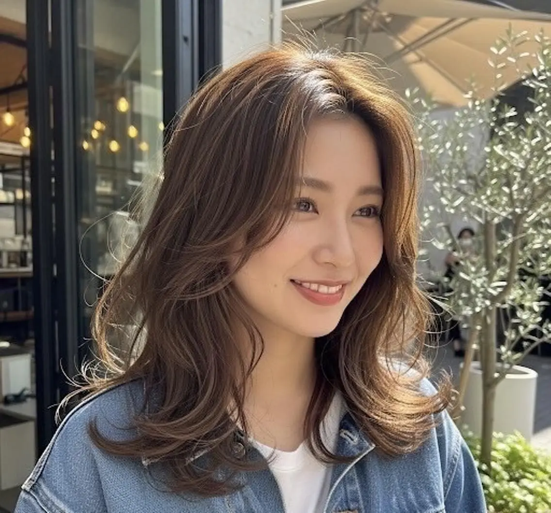 ロング レイヤーカット 🌻リンクスハート 🌼島岡 茉生🌻のヘアスタイル