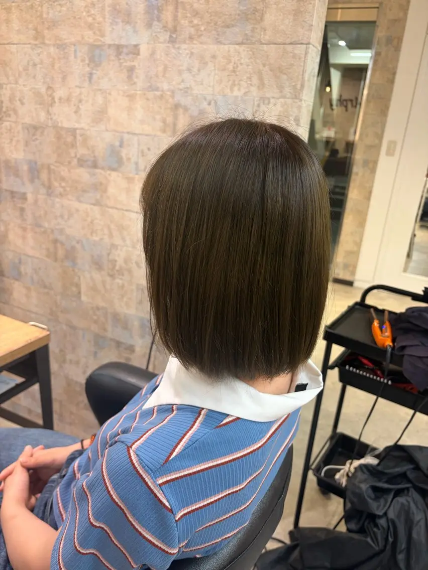 ミディアム ヘアカラー 前田 みのりのヘアスタイル