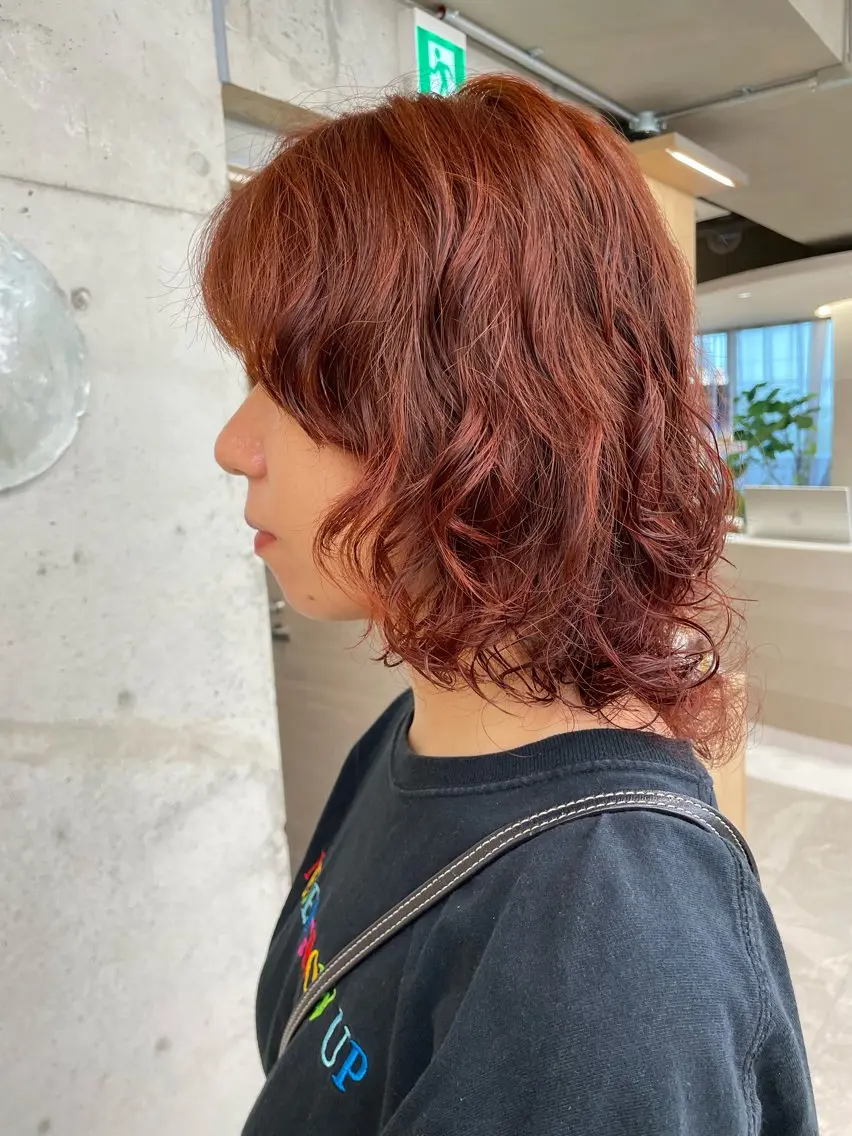 ミディアム カラー パーマ 🎀レイヤー/パーマ カラー/ai🎀のヘアスタイル