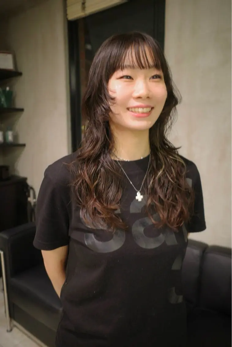 セミロング パーマ セミロングパーマ レイヤーカット 小顔カット カット パーマ 🌿ボブ＆パーマ 太田 カイト🌿のヘアスタイル