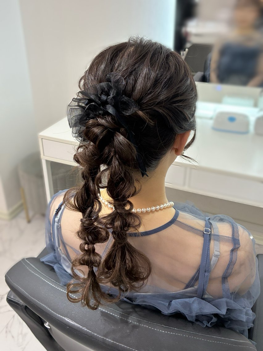 ロング ヘアアレンジ ヘアセット ヘアセット専門店 R🌹のヘアスタイル