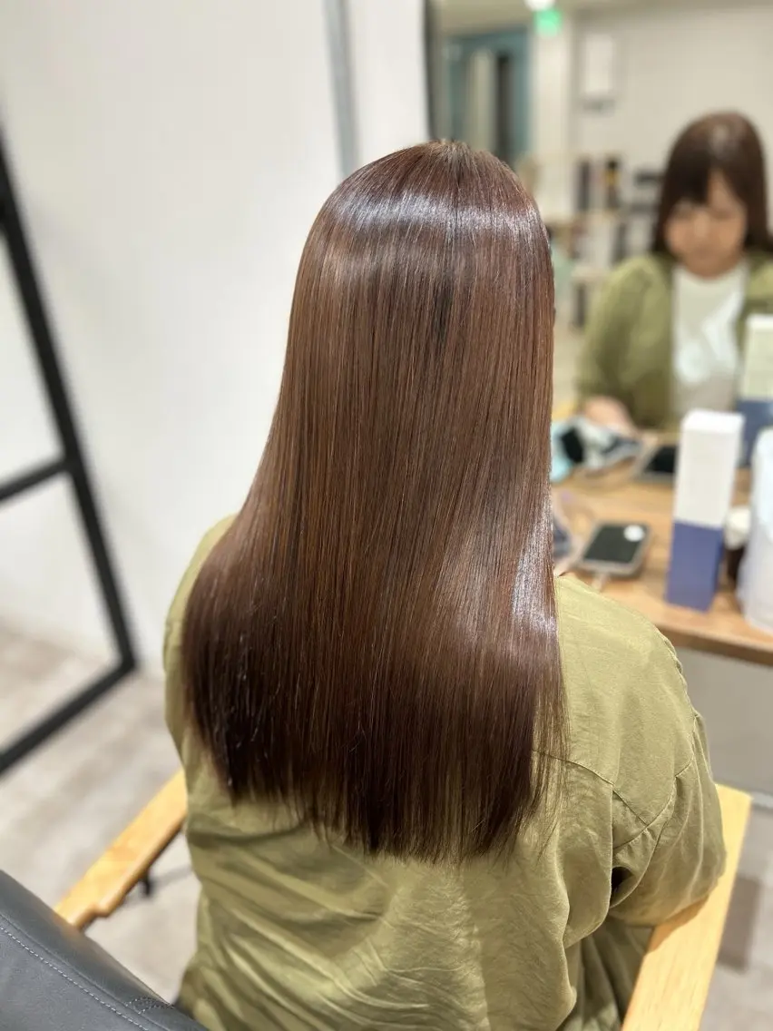 ロング カラー パーマ カット 縮毛矯正 トリートメント 白髪ぼかし特化美容師 古賀雄歩のヘアスタイル