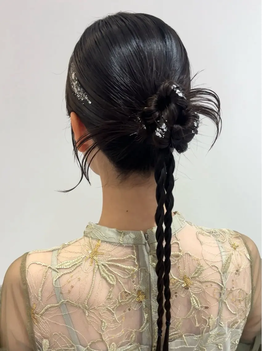ロング ヘアアレンジ 🩷ダブルカラー/ 暖色カラー🌟るみのヘアスタイル
