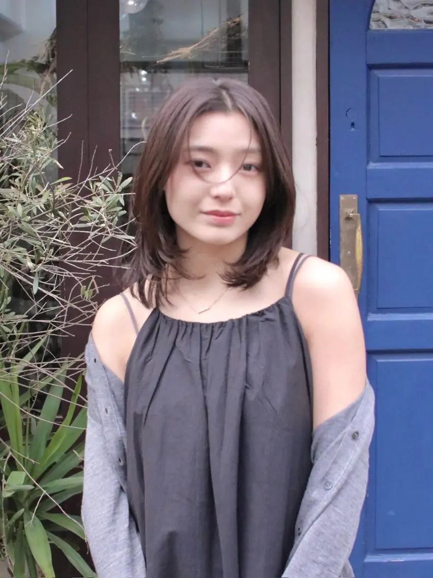 セミロング カラー カット ヘアカラー トリートメント 木村陸弥🌿似合わせ 再現性メンズヘアのヘアスタイル