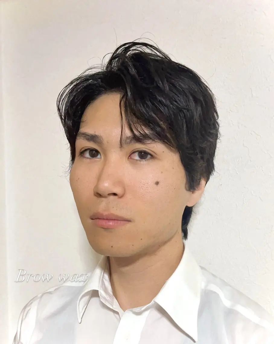 アイブロウ メンズアイブロウ 眉毛ワックス脱毛 ワックス脱毛 その他(アイブロウ) ꧁꒰ঌ奈菜美໒꒱꧂ 箕面美容室のヘアスタイル