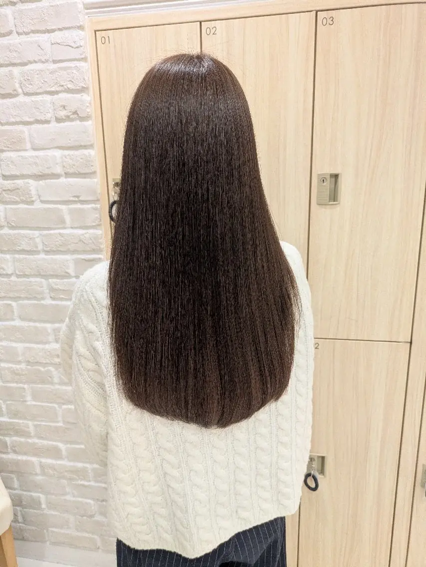 ロング 髪質改善 トリートメント 佐々木 萌のヘアスタイル