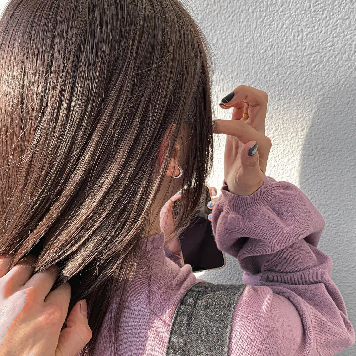 セミロング カラー ブリーチ koheiのヘアスタイル