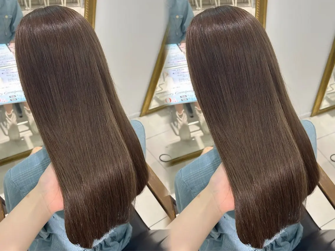 ロング ヘアカラー トリートメント 艶モテカラー miku🏳️‍⚧️のヘアスタイル