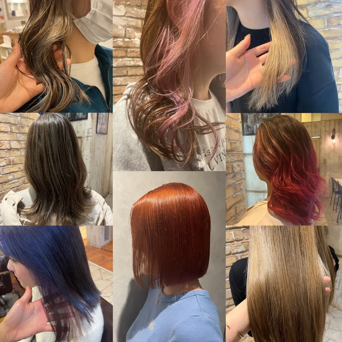 ロング カラー デザインカラー ダブルカラー ハイライトカラー ハイトーンカラー インナーカラー ヘアカラー トリートメント 似合わせスタイル 🌹mao🌹のヘアスタイル