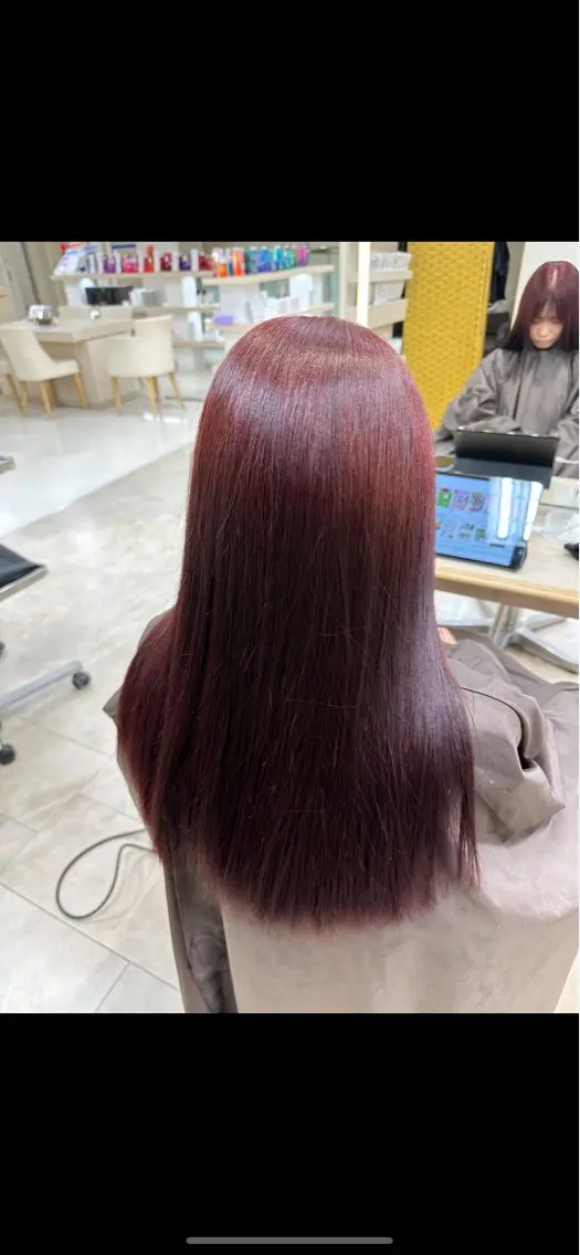 ロング カラー 艶髪 黄金比みくのヘアスタイル