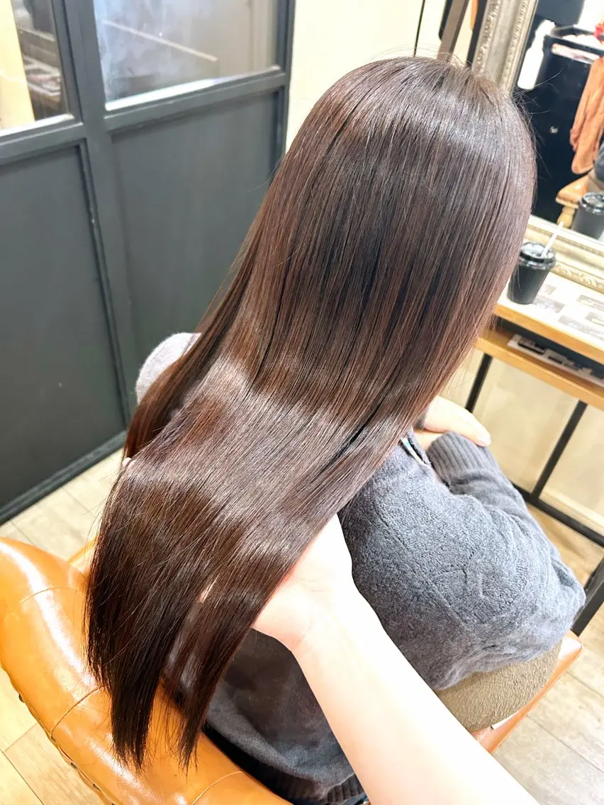 ロング カラー ヘアカラー 松尾 遥花のヘアスタイル