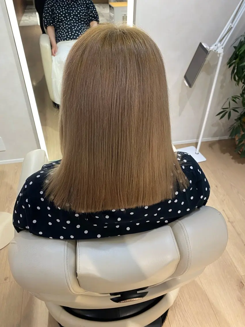 ミディアム 髪質改善 髪質改善ストレート ✂️前田龍之介のヘアスタイル