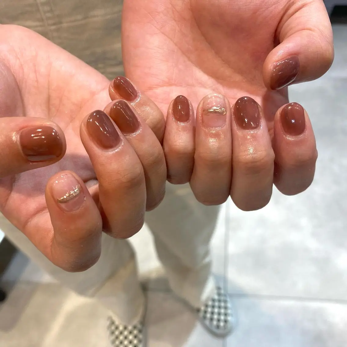 ネイル シンプルネイル ハンドネイル 栗林 実莉のネイルデザイン