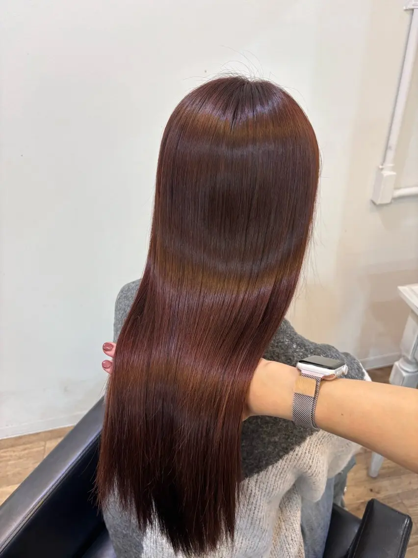 ロング しゅういち/赤み消し カラー特化のヘアスタイル