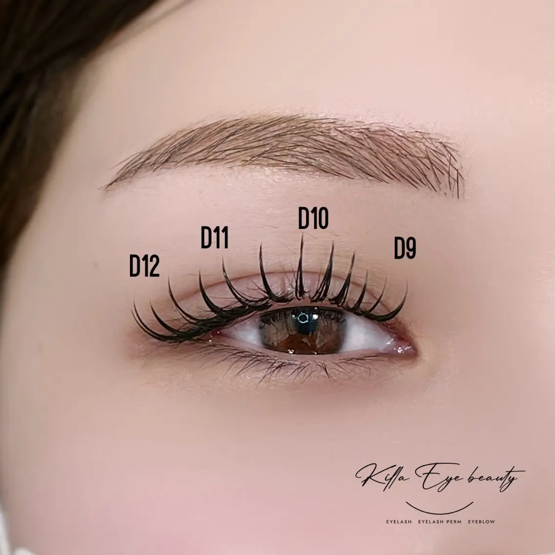 マツエク・マツパ 目尻長め killa eye beauty 八木の眉毛・アイブロウイメージ