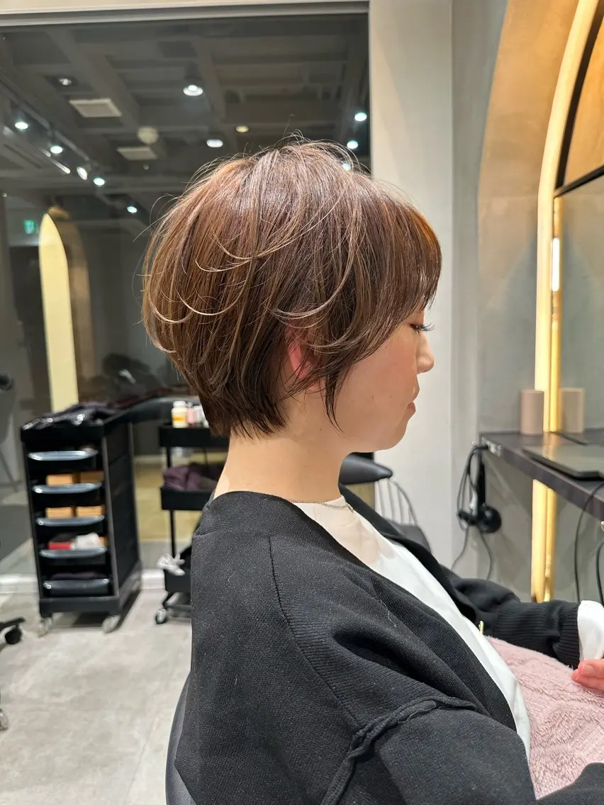 ショート ショートヘア カット ヘアカラー トリートメント ヘッドスパ 縮毛矯正/レイヤー taiga🐯のヘアスタイル