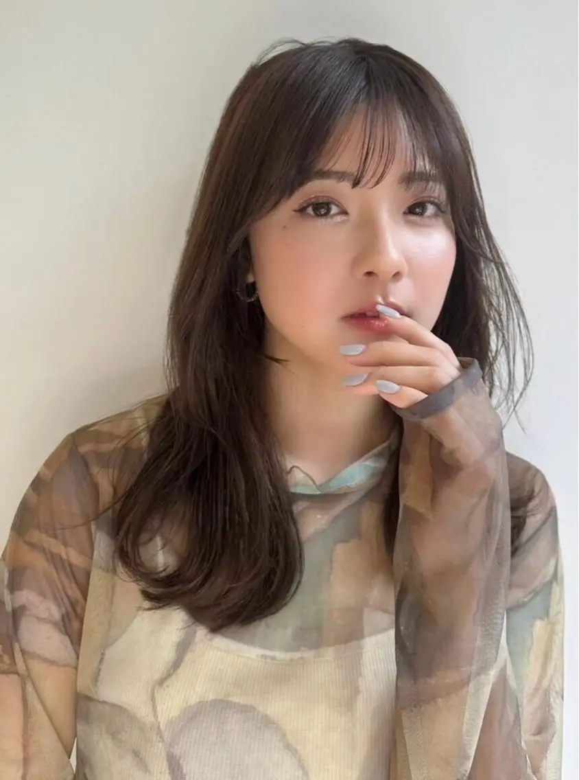 🍒ミニモ限定🍒韓国風カット+髪質改善カラー(透明感カラー・暖色も🔴)+3STEPトリートメント+パーソナルカラーの写真