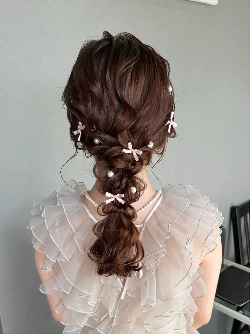 完全お任せヘアアレンジ!お客様の雰囲気を見て似合わせアレンジをします♡の写真
