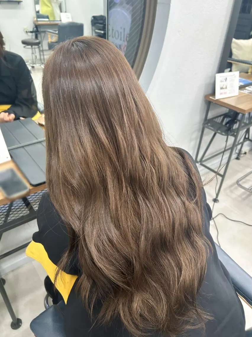 ロング カラー ヘアカラー トリートメント ヘッドスパ 艶カラー/ヘッドスパ ✨Ayariのヘアスタイル