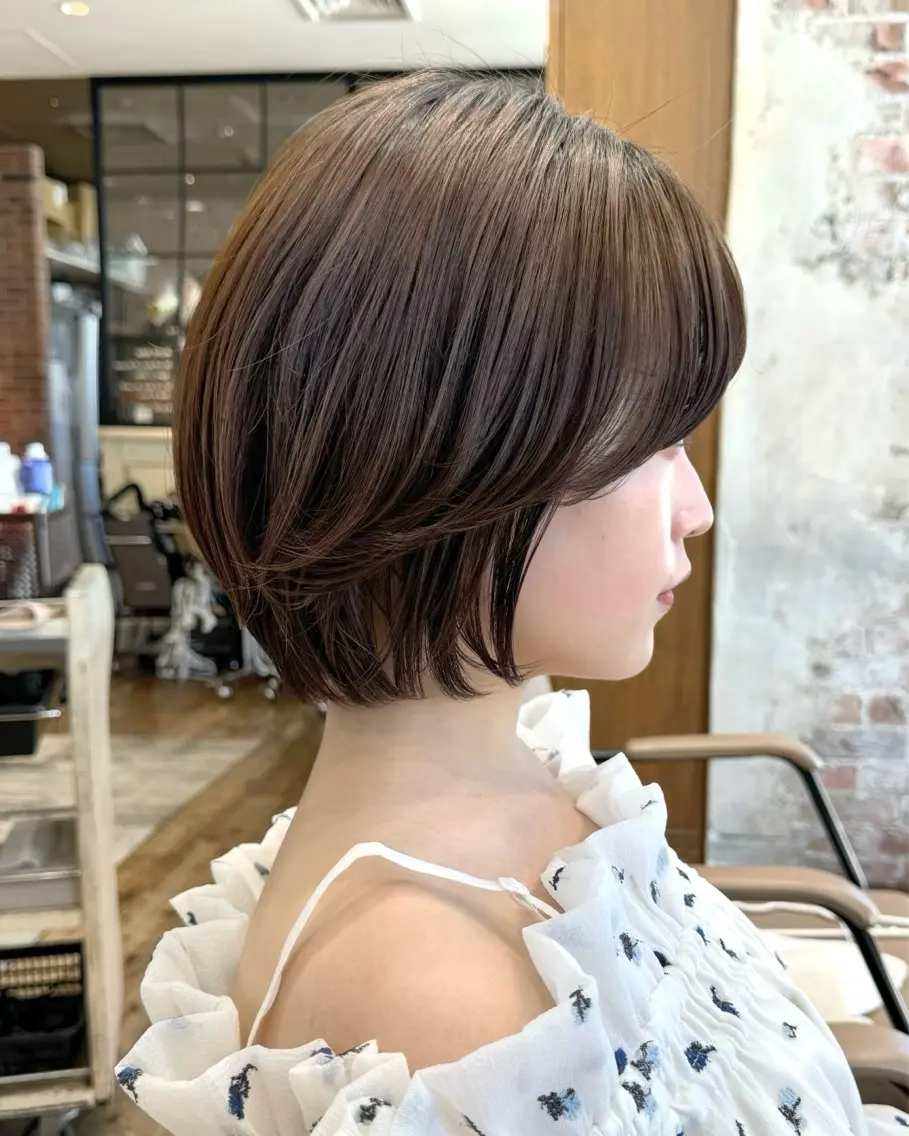 ショート カラー カット ヘアカラー トリートメント 💍新宿ショート 💍岩田莉奈のヘアスタイル