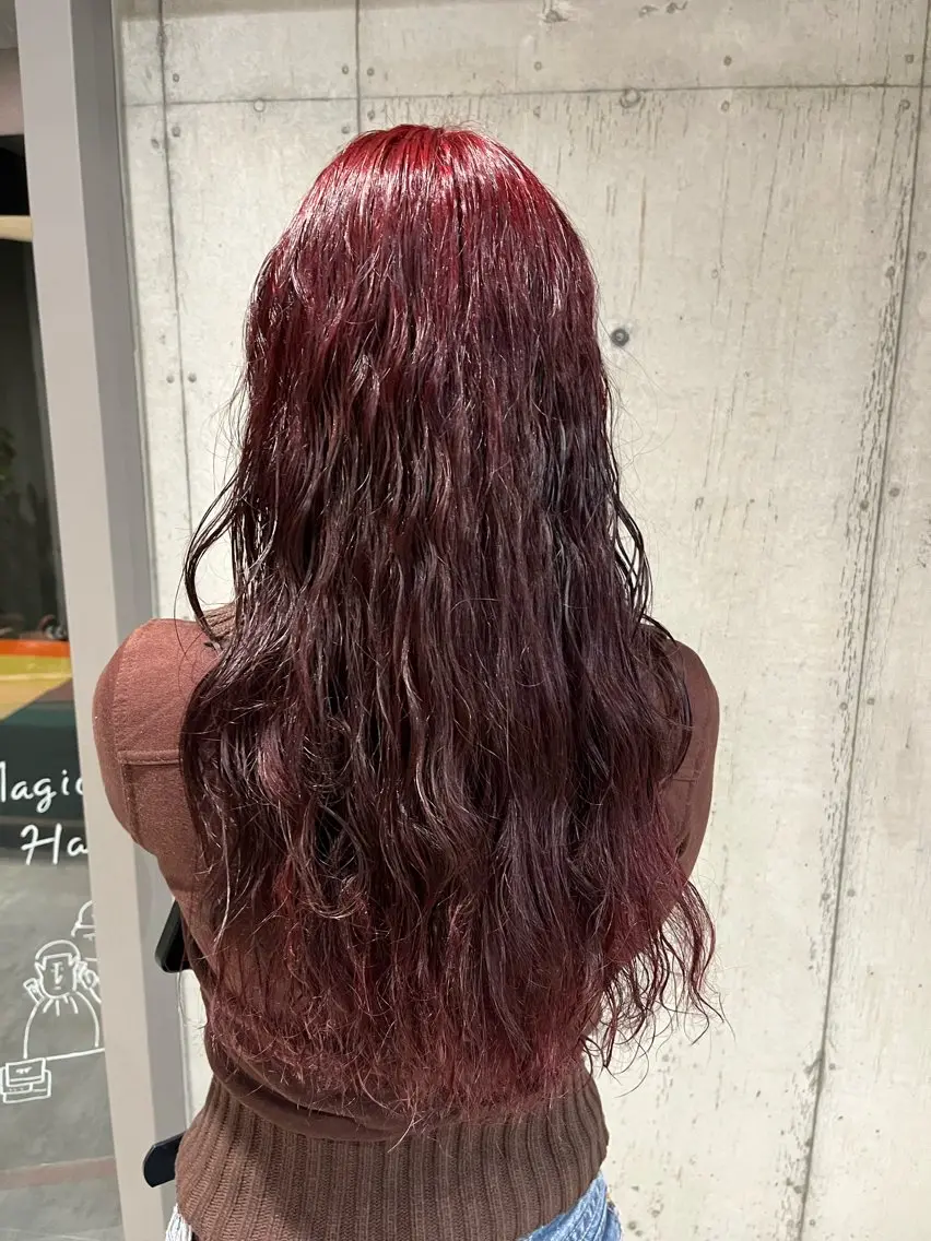 ロング カラー カット ヘアカラー トリートメント 大人かわいい艶ボブ ・リクト💥のヘアスタイル