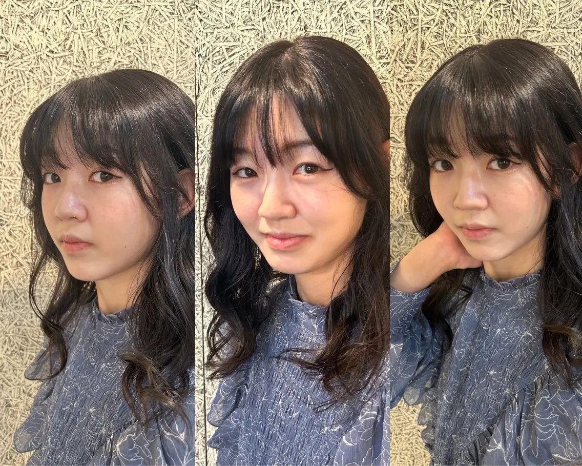 セミロング カラー 藤田 衣子のヘアスタイル