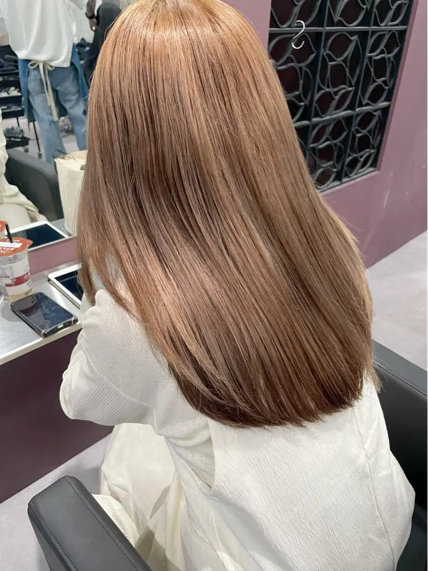 セミロング カラー 髪質改善 カット ヘアカラー トリートメント イメチェン☆丁寧接客 田中 優貴のヘアスタイル