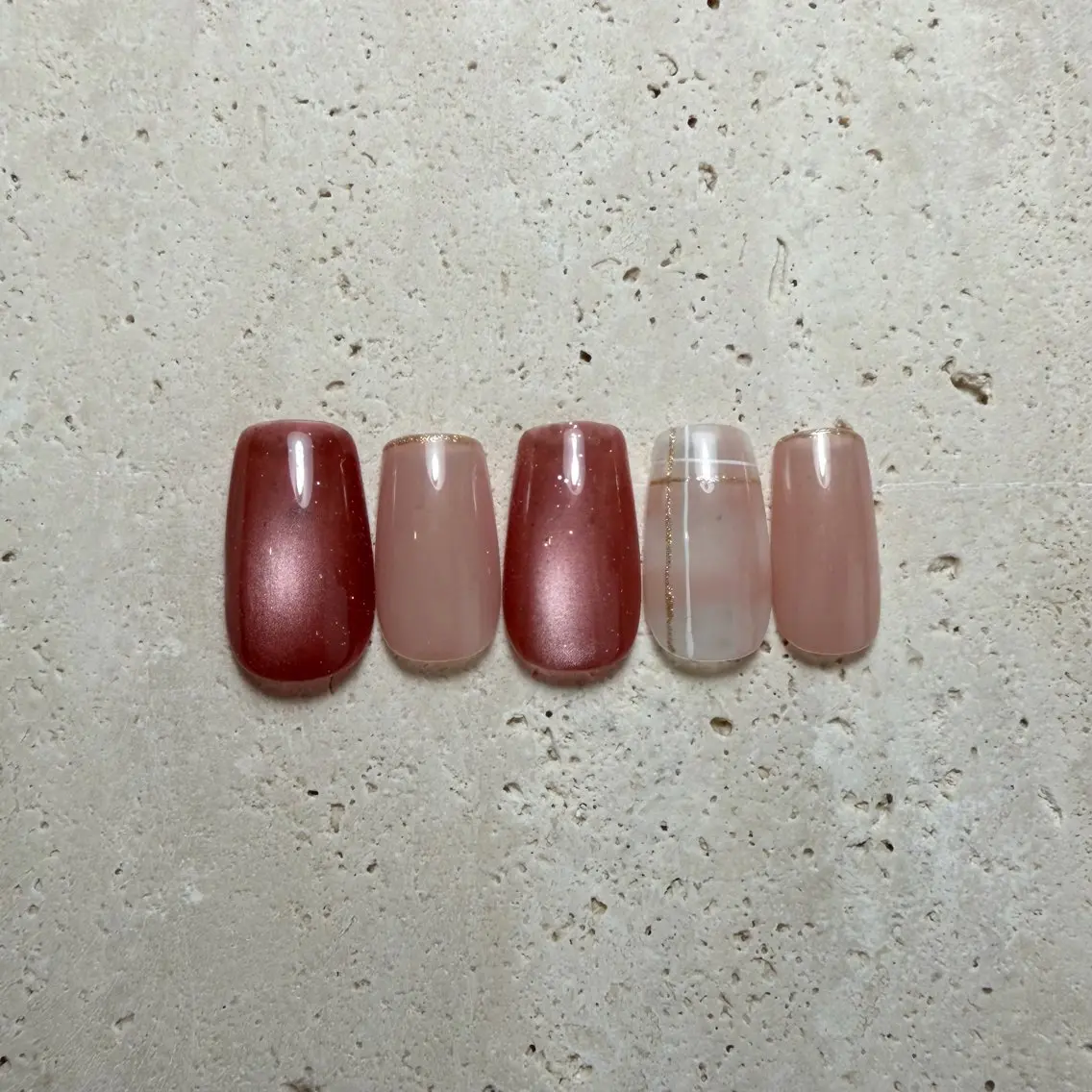 🩷チェックネイル🩷の写真
