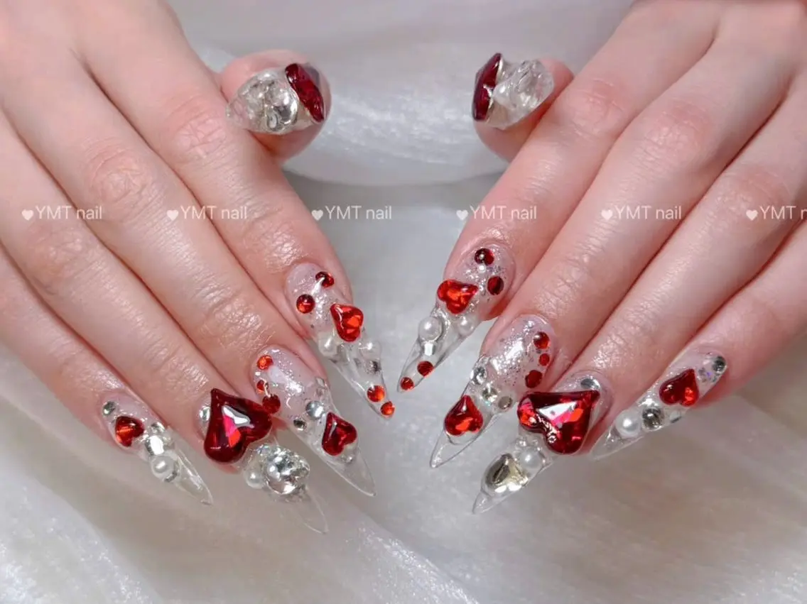 ネイル 長さ出し フットネイル ジェルネイル 韓国ネイル マグネットネイル ハンドネイル YMT NailStudioのネイルデザイン