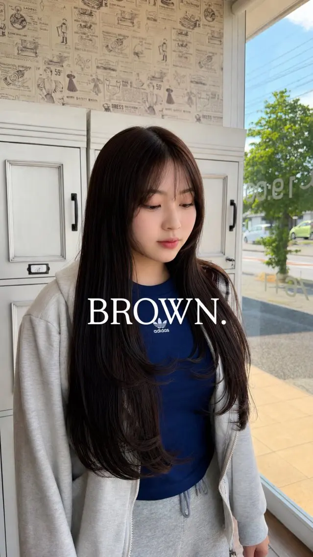 ロング カラー ブラウンカラー レイヤーカット ヘアカラー 颯人⁑艶カラー/ 透明感カラーのヘアスタイル