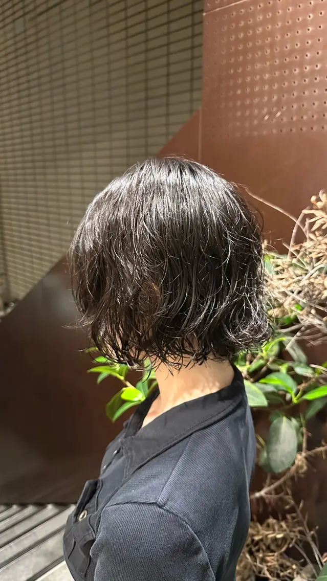 ショート パーマ パーマ 新屋敷 拓大のヘアスタイル