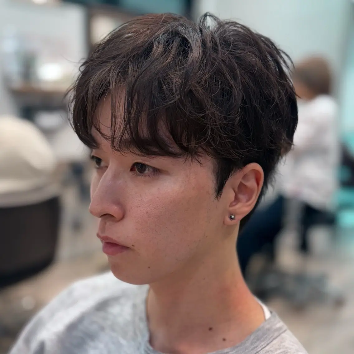 ショート パーマ 大人メンズスタイル 小林秀徳のヘアスタイル