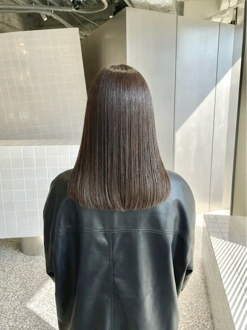 似合わせカット+髪質改善カラー+うる艶トリートメントの写真