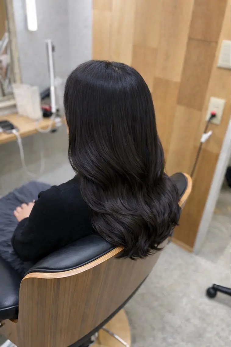 ロング カット ヘアカラー トリートメント 白鳥 正孝のヘアスタイル