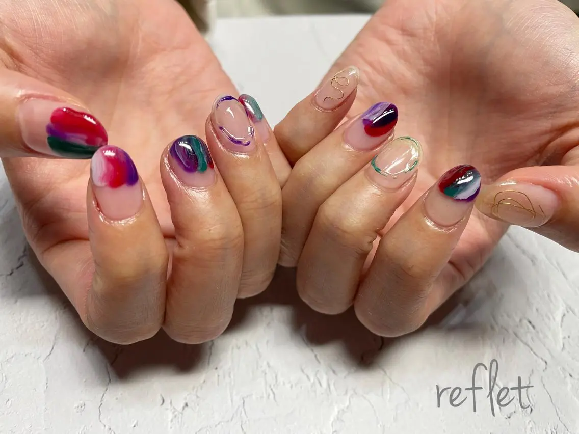 ネイル ハンドネイル reflet nailのネイルデザイン