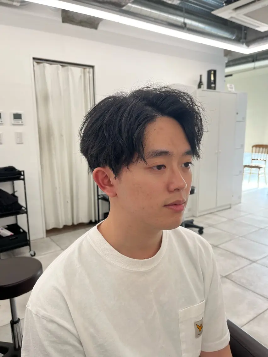 ショート パーマ メンズ 🏆メンズヘア特化 🥇代表りんぺーのヘアスタイル