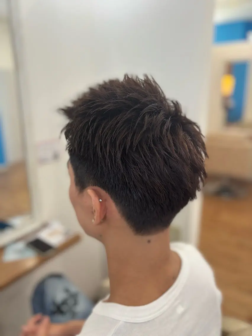 メンズ カット ヘアカラー 永井大樹✨ 透明感カラー✨のヘアスタイル
