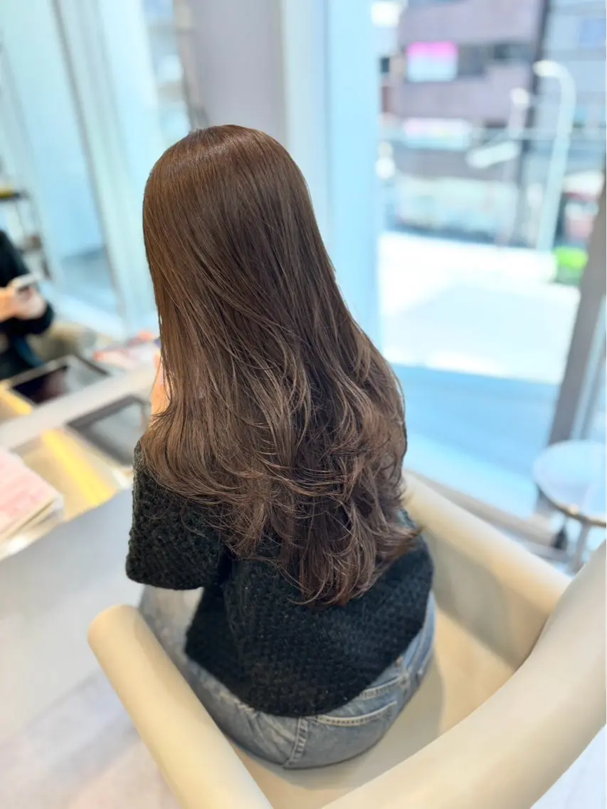 ロング カット Rino☁️髪質改善 /韓国ヘア特化のヘアスタイル