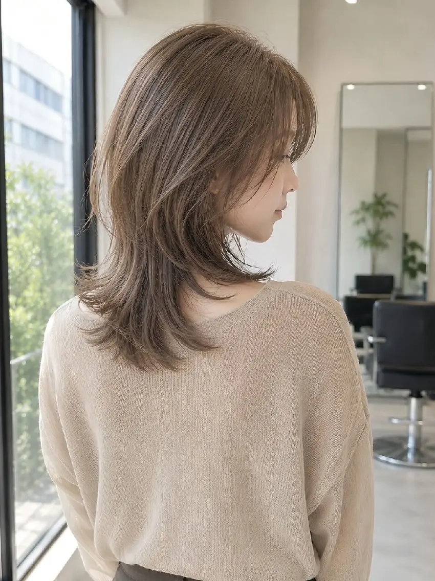 セミロング カラー カット ヘアカラー トリートメント 【南越谷/新越谷】 Anne(諳 アン)のヘアスタイル