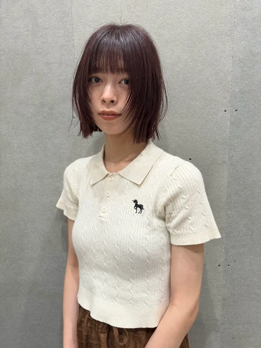 ショート カラー ボブ レイヤーカット カット ヘアカラー センスをお届けします 大谷将生infpのヘアスタイル