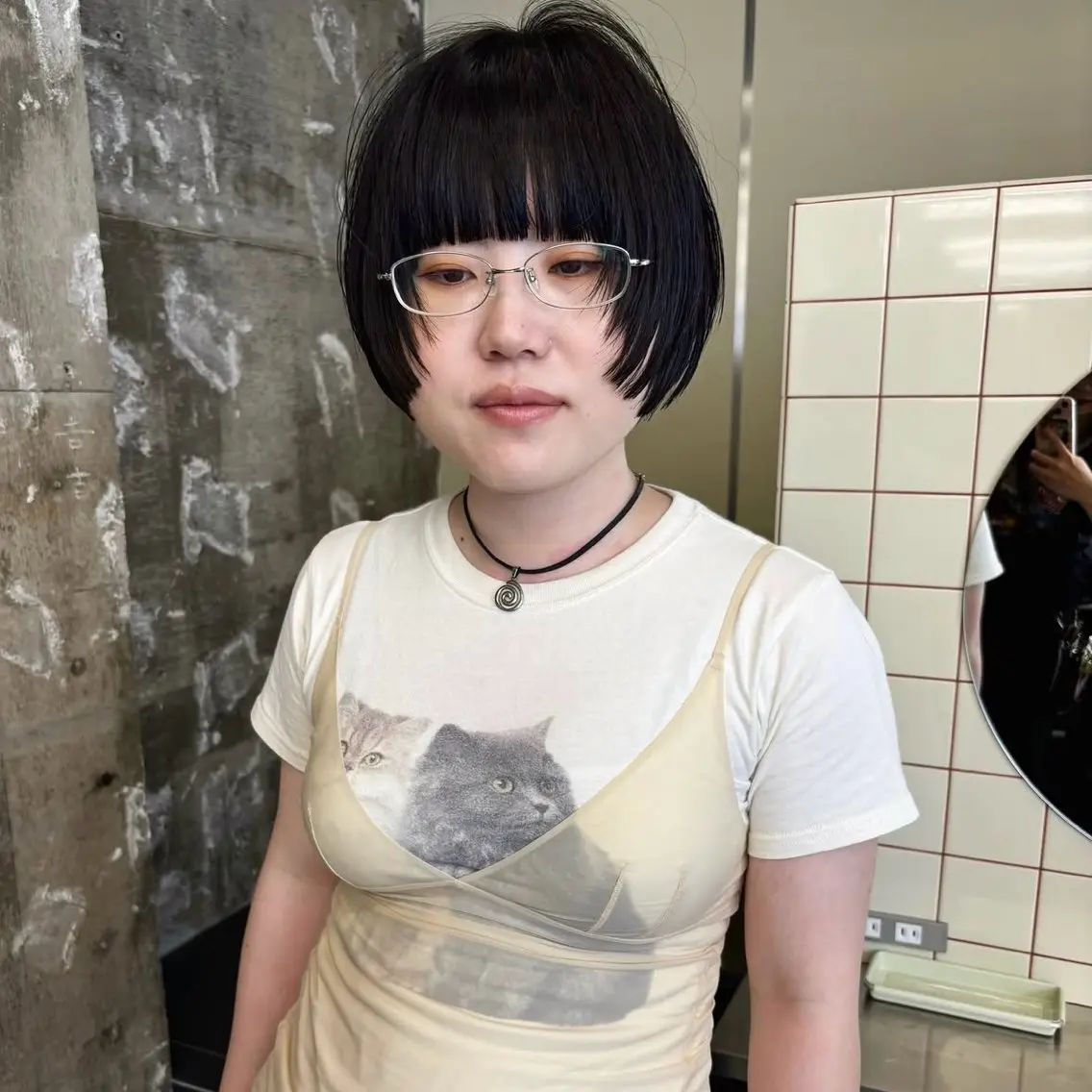 ショート カラー パーマ ヘアアレンジ メンズ キッズ カット ヘアカラー トリートメント デザインパーマ レイヤーカット 郁美のヘアスタイル