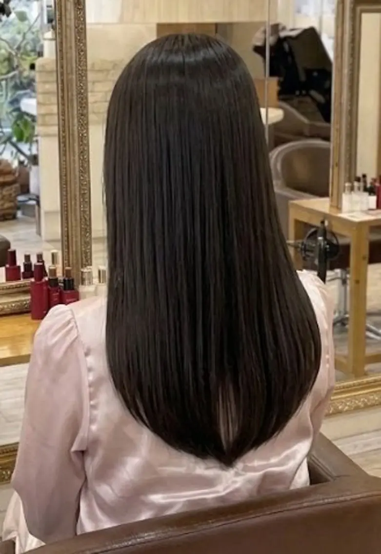 ロング カラー 透明感カラー 髪質改善 ロング トリートメント カット ヘアカラー トリートメント 髪質改善サロン/川越 レイヤーボブ/カラーのヘアスタイル