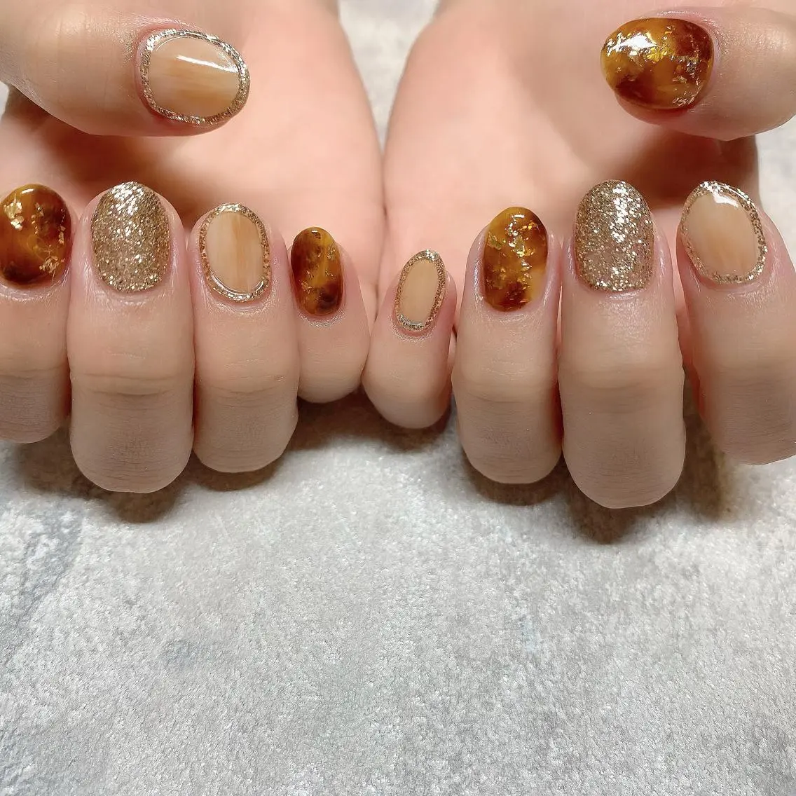 ネイル べっ甲ネイル テネルネイル tener nailのネイルデザイン