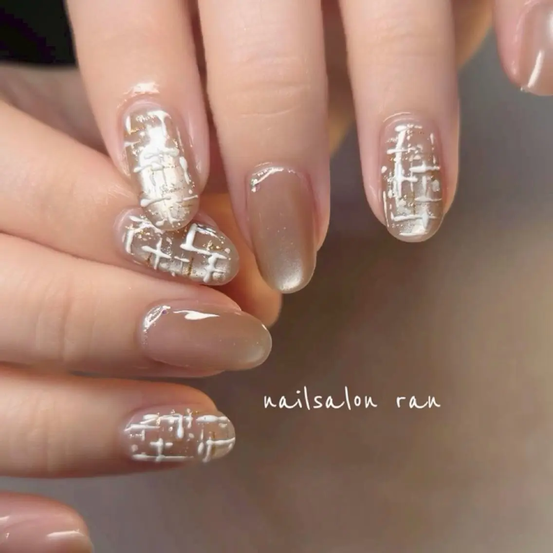 ネイル マグネットネイル ハンドネイル ハンドケア nailsalon ranのネイルデザイン